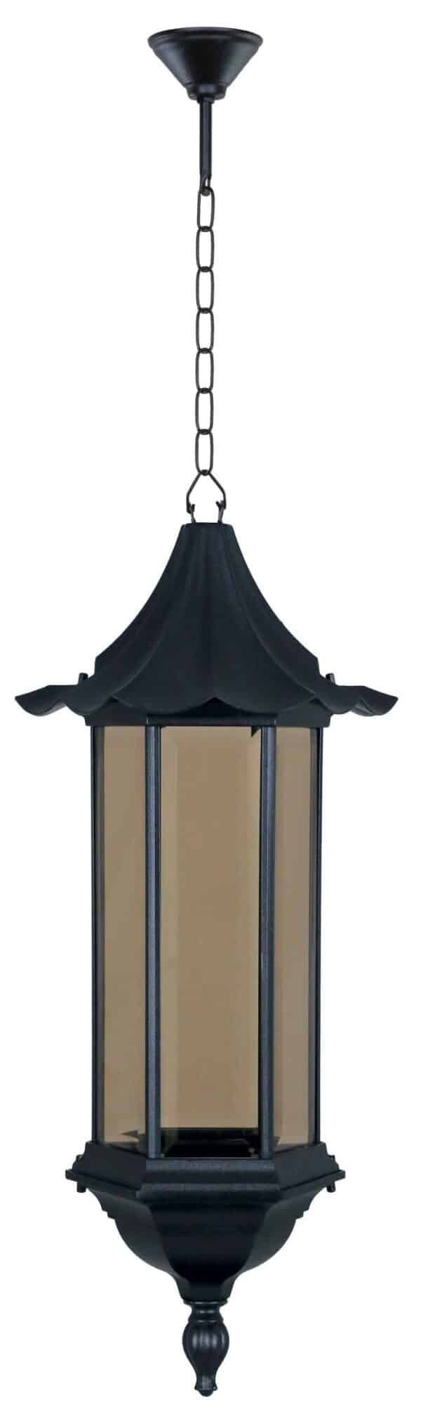 Long hexagonal hanging lamp with bangs- code: chb56101